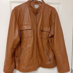 Chico's women's leather jacket